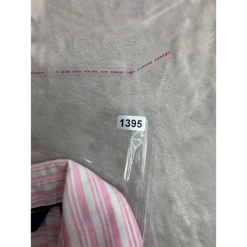 Polo Golf‎ Ralph Lauren Mens Pro Fit Striped Polo Shirt Pink White Medium M